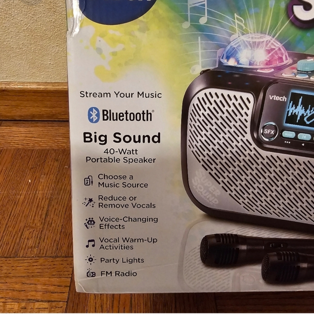 KARAOKE MACHINE VTECH SUPERSOUND SYSTEM PORTABLE DEVICE HOME ADUL… - Picture 6 of 8